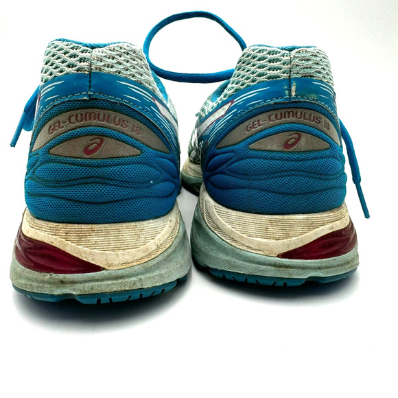 ASICS |‎ Gel Cumulus 18 Women's 8.5 D Running Shoes Blue Teal Athletic Sneakers - Picture 5 of 7